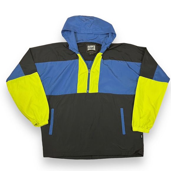 Beautiful Giant Men's Hooded Lightweight‎ Windbreaker Zip Hoodie Pullover Sz M - Picture 1 of 6